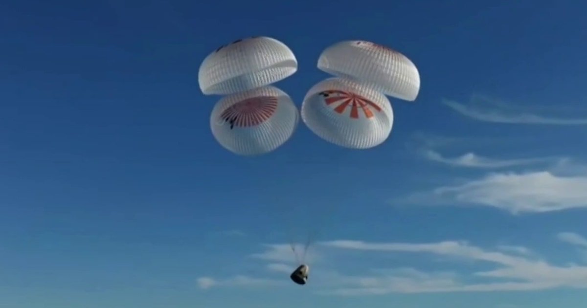 NASA astronauts splash down after nine months in space