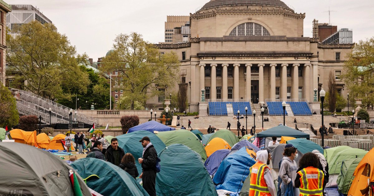 Columbia disciplines students for protests as activists seek to block school from sharing records