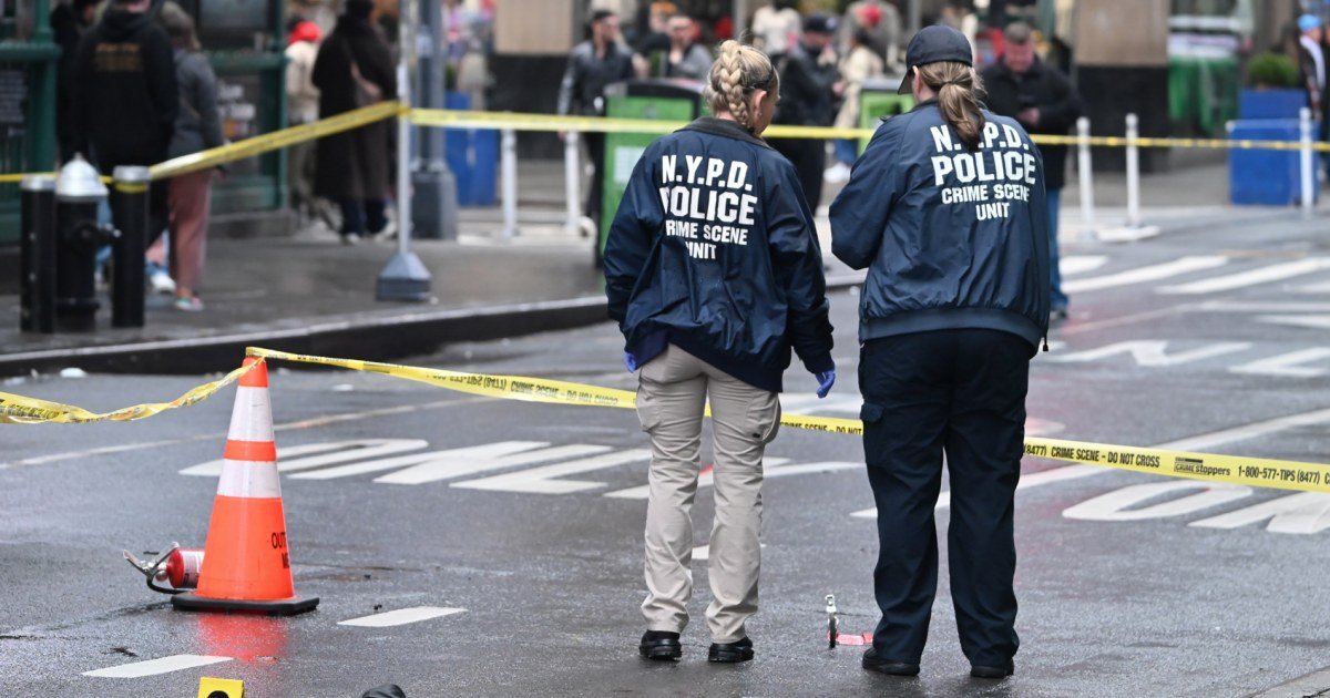 Man set on fire in New York City’s Times Square