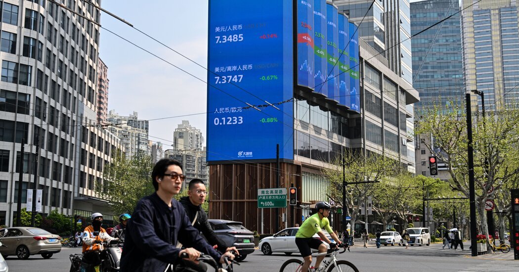 China Censors Hashtags Mentioning ‘104%,’ the Size of Trump’s Tariffs