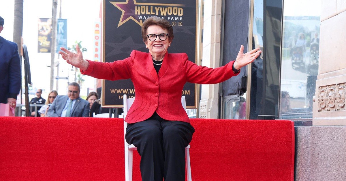 Iconic sportswoman and activist Billie Jean King honored with Hollywood star