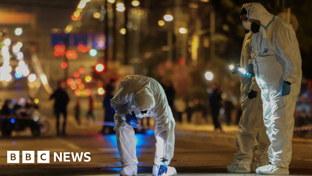 Police investigating blast near Hellenic Train offices