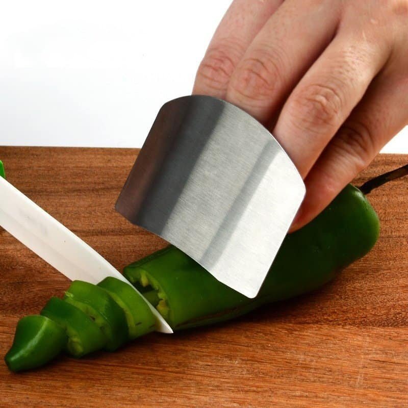 Stainless Steel Finger Guard – Multi-Purpose Vegetable Cutter for Safe Kitchen Use