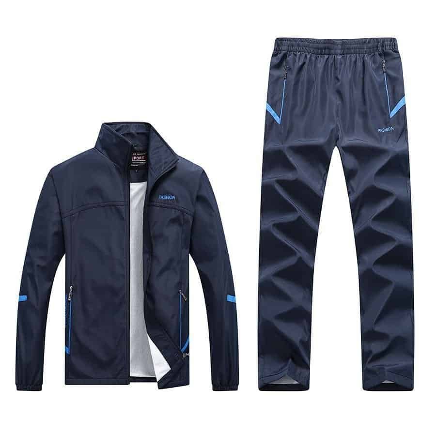 New Spring And Autumn Long-sleeved Casual Sports Suit Men’s Middle-aged And Elderly Running Sportswear Dad Outfit