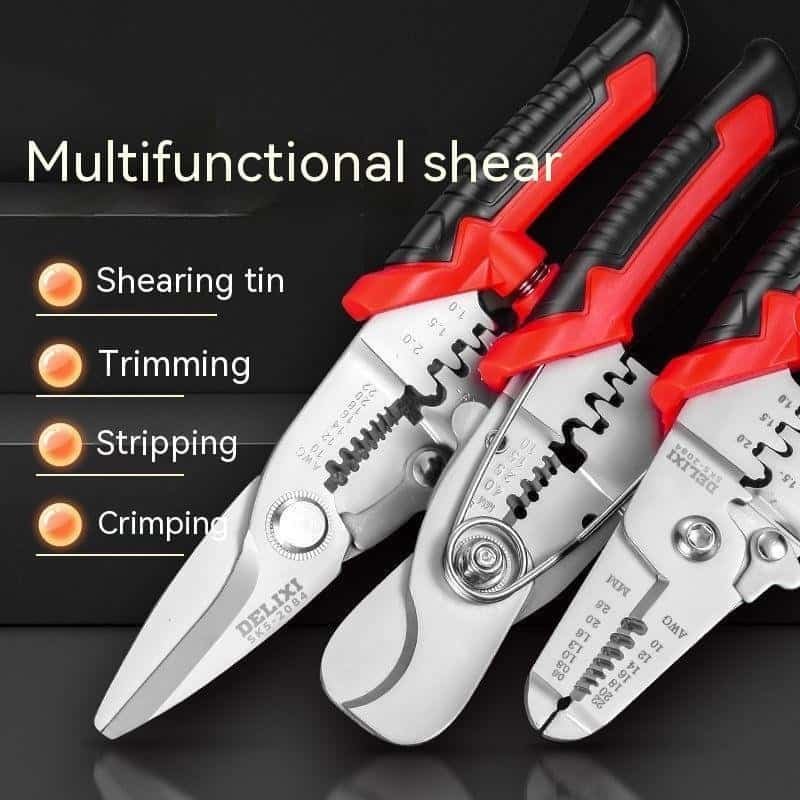 Multifunctional Wire Stripper & Electrician Wire Crimper Tool – Precision Cable Cutter