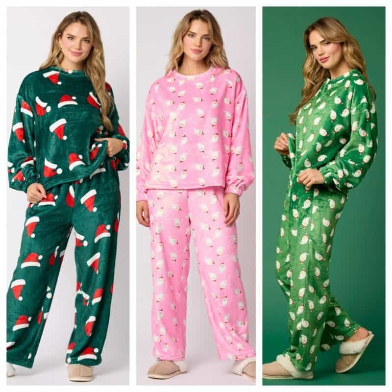 2024 Women’s Santa Flannel Pajama Set – 2 Piece Long Sleeve Lounge Sleepwear – My Store Savvy – ✅Affordable Store- Spend less| Smile more.