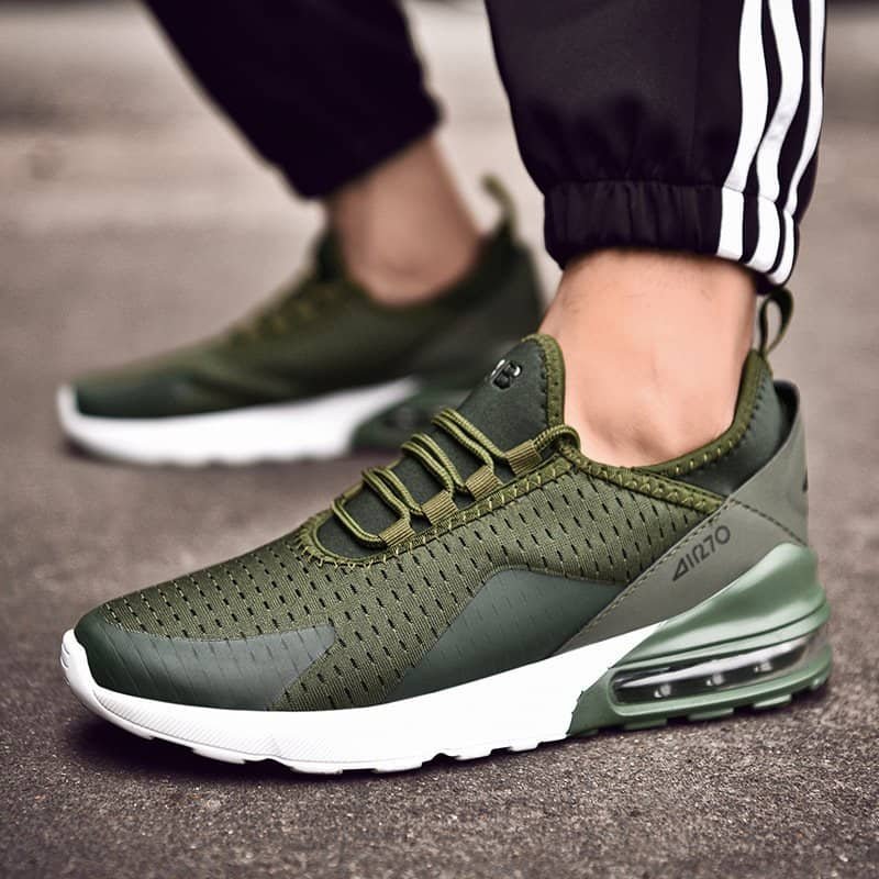 Badminton Sneakers Plus Size Men’s Shoes Air Cushion Shoes Shock-absorbing Mesh Breathable Casual Running Shoes