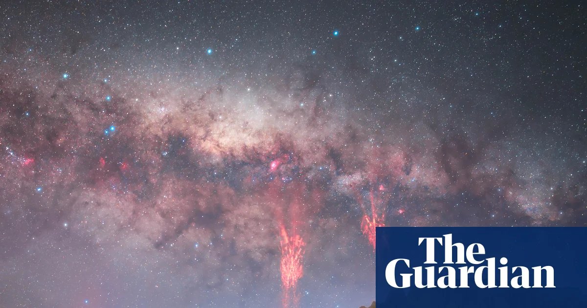 ‘A perfect coincidence’: rare red lightning captured in New Zealand skies | New Zealand