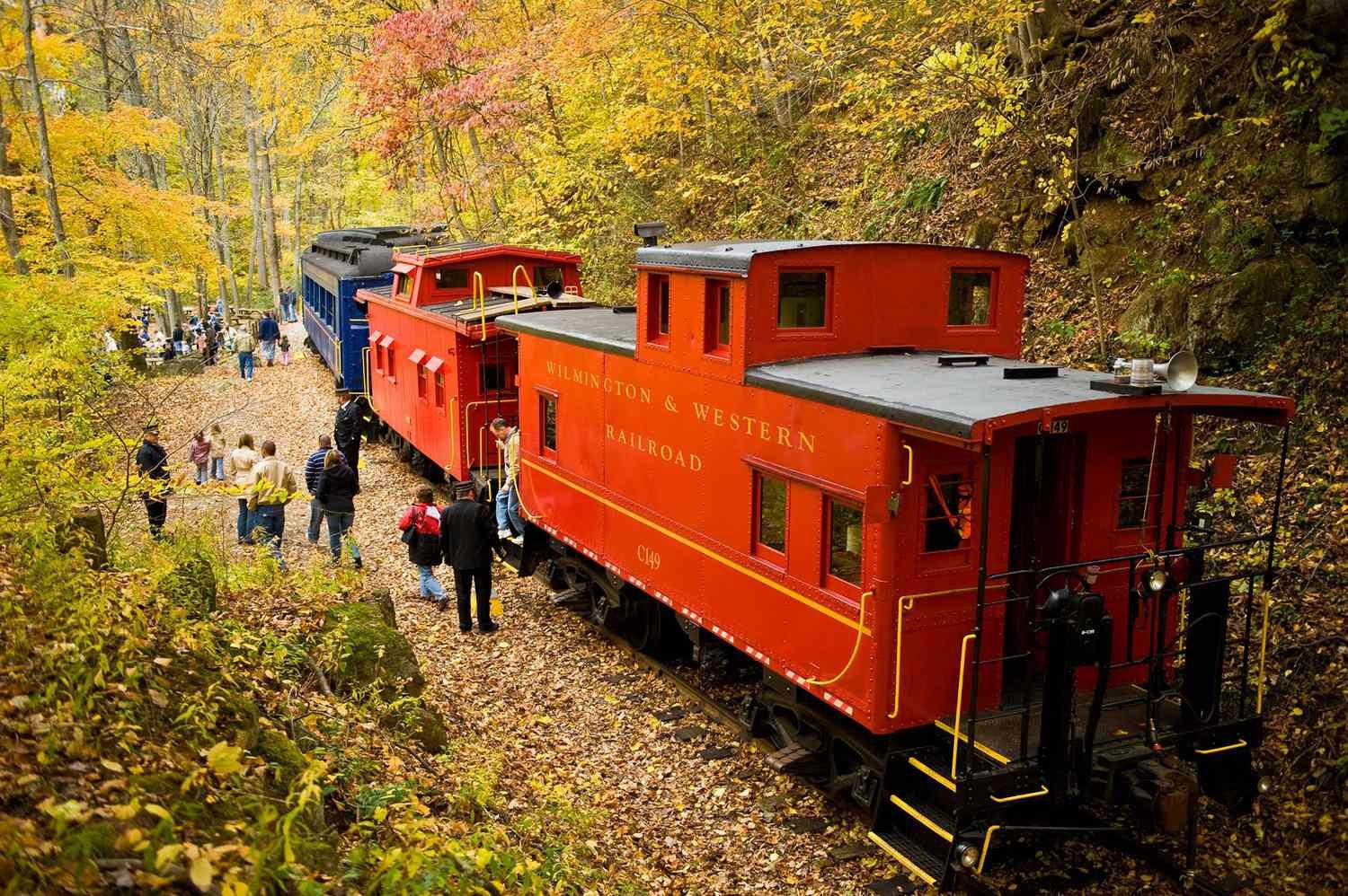 Delaware’s Most Scenic Fall Train Ride Is Back With an Open-air Hay Wagon—and Just in Time for Fall Foliage