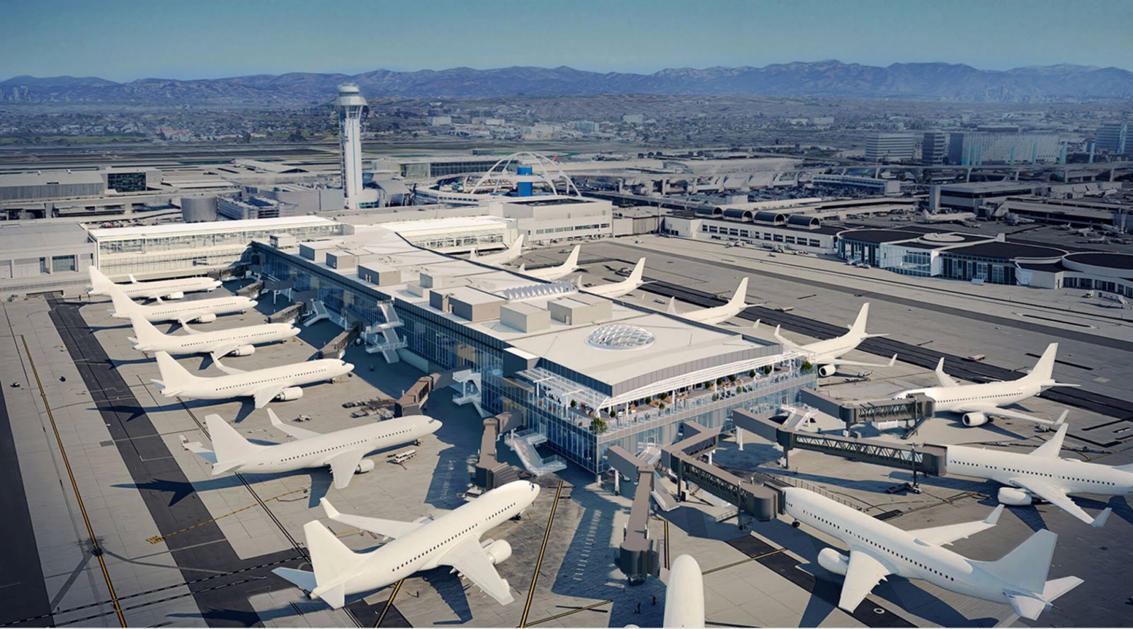 LAX is building a whole new Terminal 5 for the Olympics