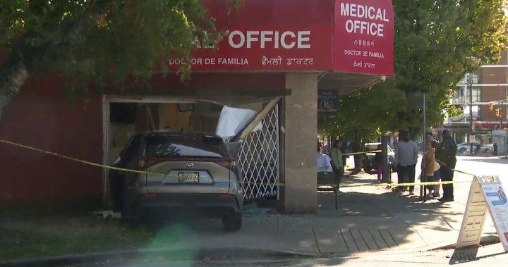 Several injured after SUV crashes into medical building on Vancouver’s Main Street – BC
