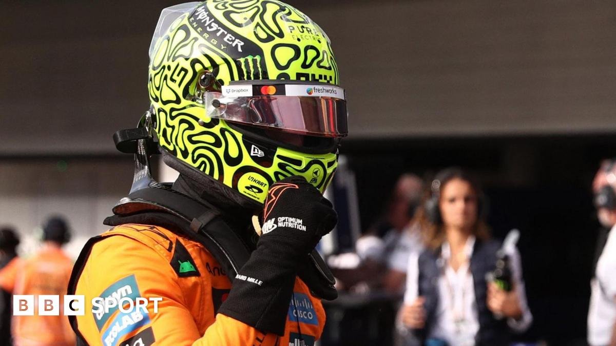 Sao Paulo Grand Prix: Lando Norris takes sprint pole with Oscar Piastri third in Interlagos