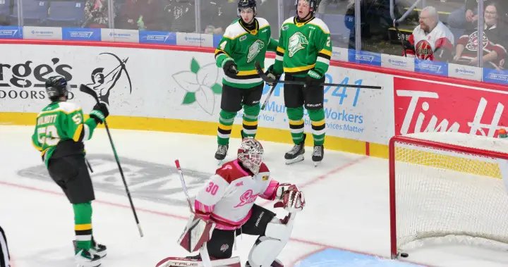 London Knights complete 5 straight games on the road with a loss in Guelph – London