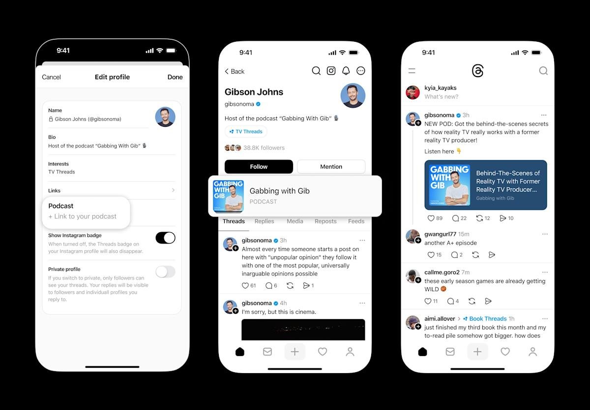 Threads is adding features for creators to promote their podcasts