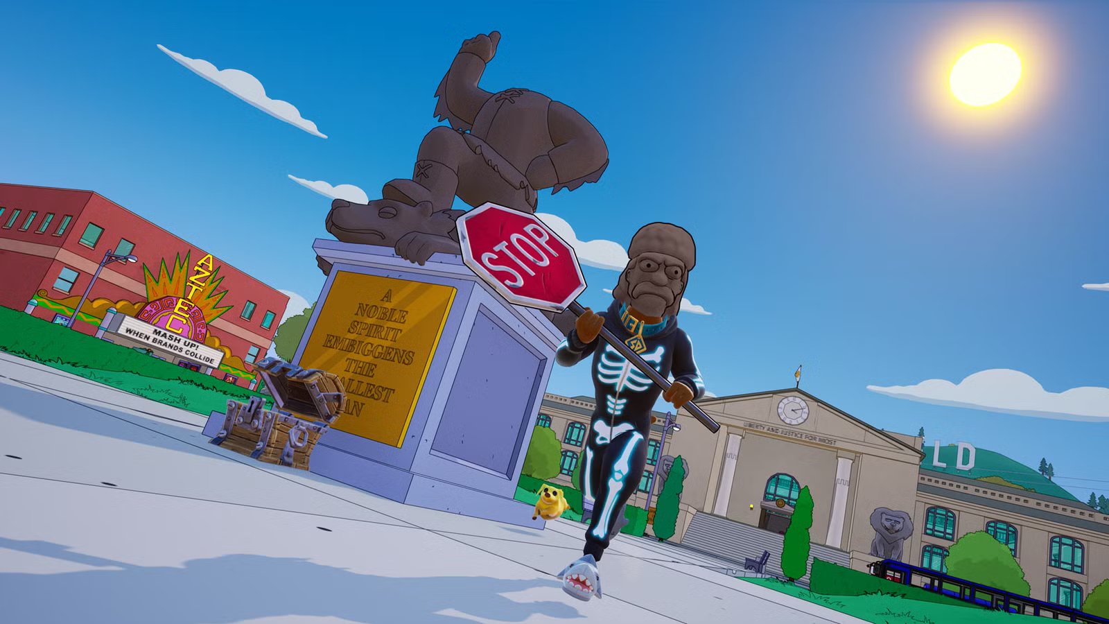 All hidden gag locations in Fortnite Simpsons mini season