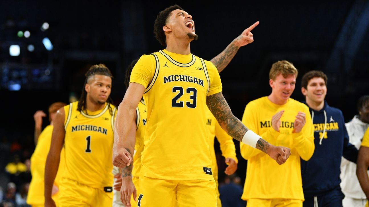 Men’s college basketball Power Rankings: Michigan leaps to No. 1
