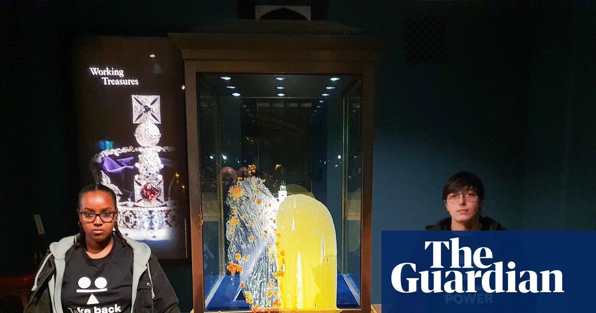 Tower of London partially closed after food thrown at crown jewels display | London