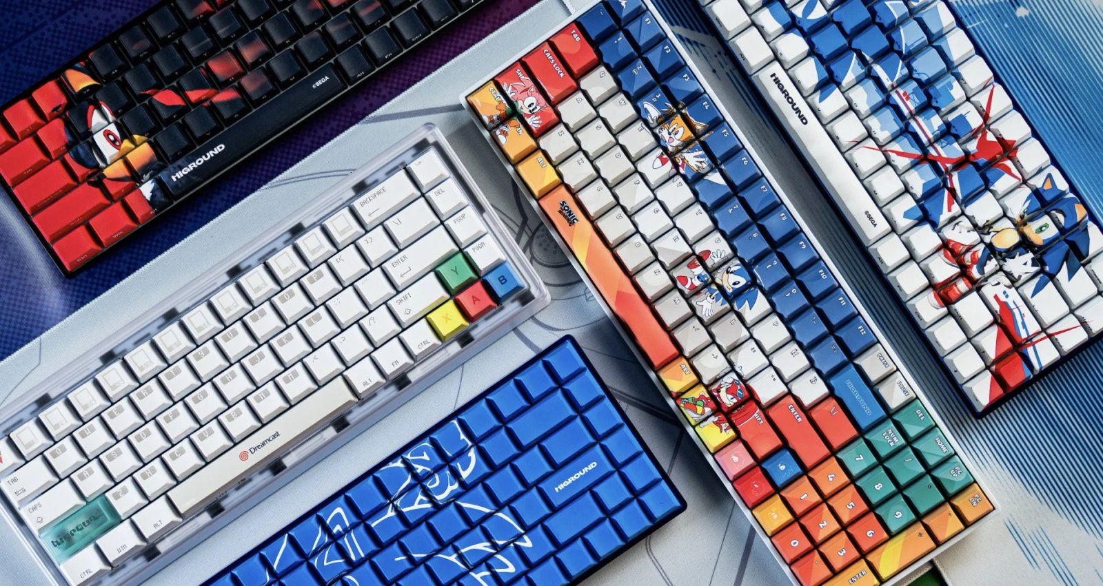 Higround Launches Sonic & Dreamcast Keyboards, And They're Stunning