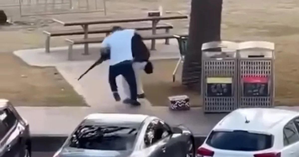 Video appears to show moment Bondi Beach shooter is disarmed