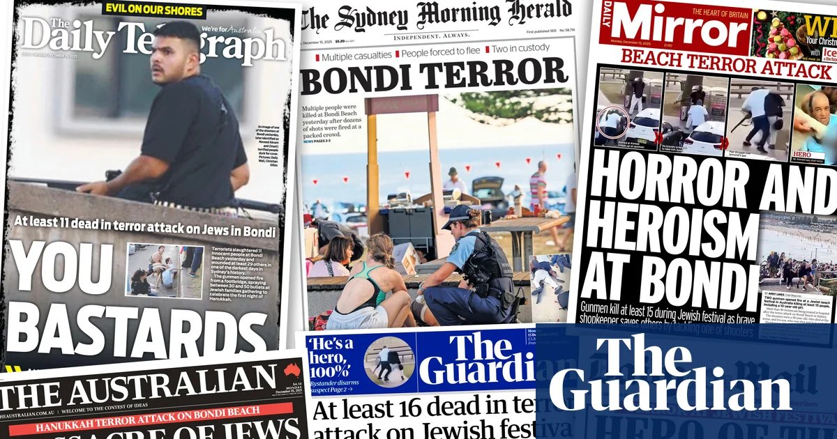 ‘Horror and heroism at Bondi’: what the papers say about the Sydney terrorist attack | Bondi beach terror attack