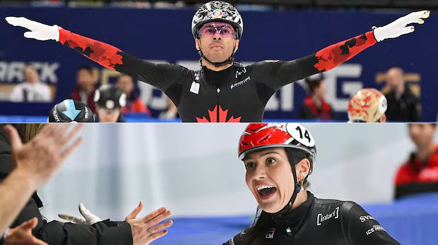Dandjinou, Sarault headline Canada’s strong Olympic short track team for Milano Cortina