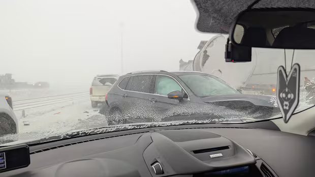 Drivers urged to stay off roads in Alberta and Saskatchewan as winter storm blasts through Prairies