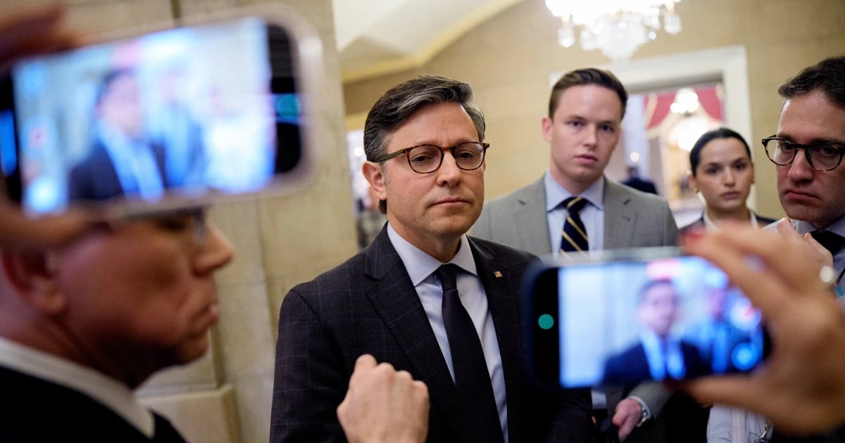 Speaker Johnson struggles to keep control of the House floor