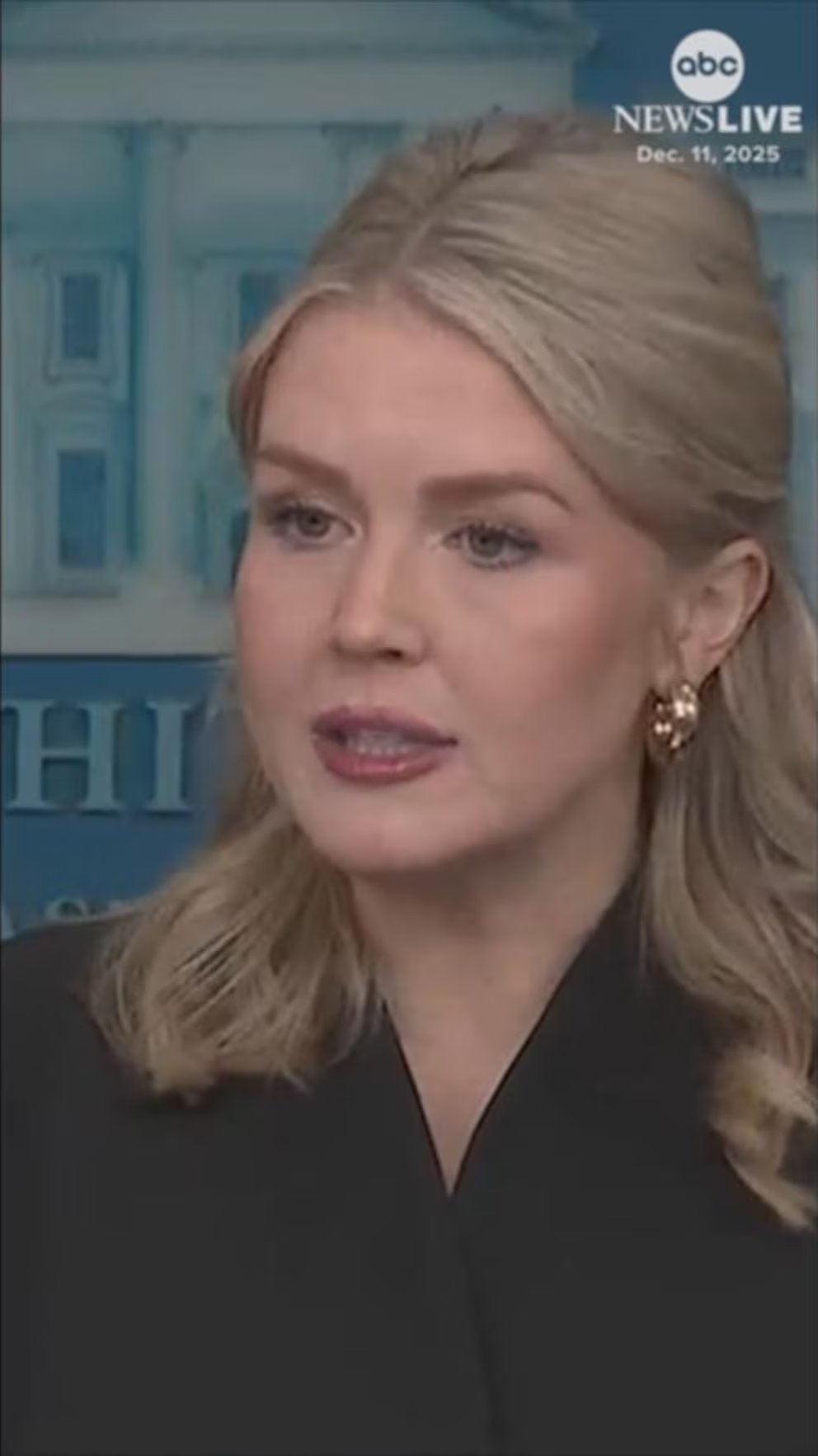 Video White House press sec. addresses U.S. seizing of oil tanker off Venezuela