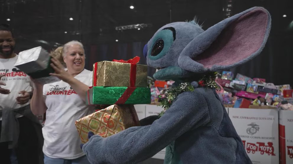 WATCH: Disney's Ultimate Toy Drive hits the road with Stitch
