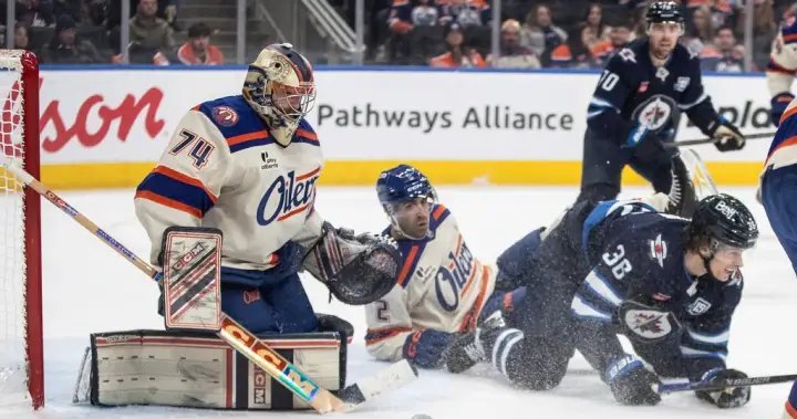 Four goals in first period, Oilers beat Jets 6-2