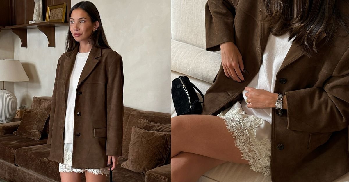The Lace-Trim Velvet Shorts Trend Will Be Everywhere This Winter