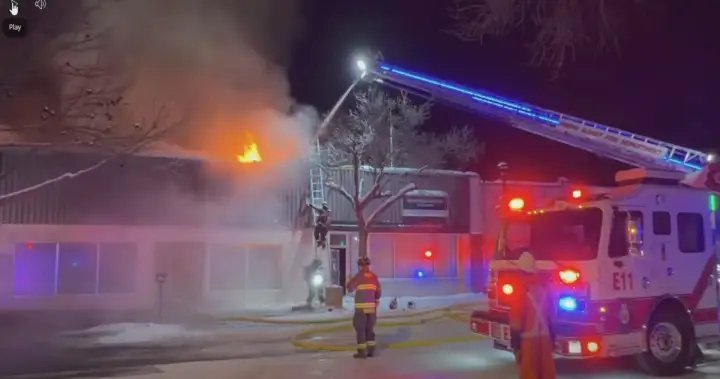 ‘It’s tragic’; Prince Albert Salvation Army goes up in flames on Christmas Day