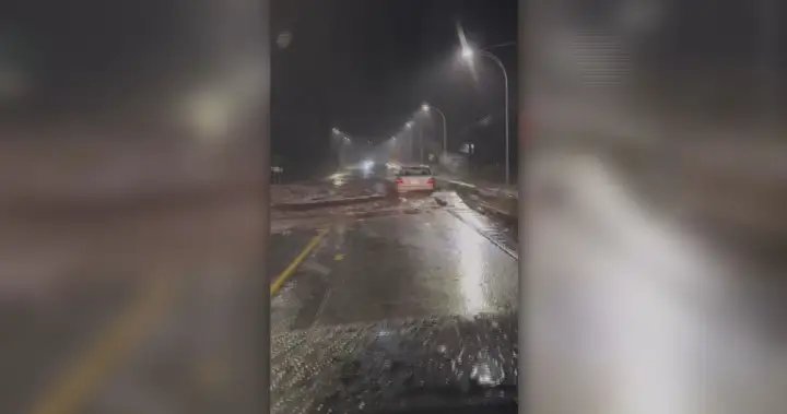 District of Hope hit by flooding, road closures from atmospheric river – BC