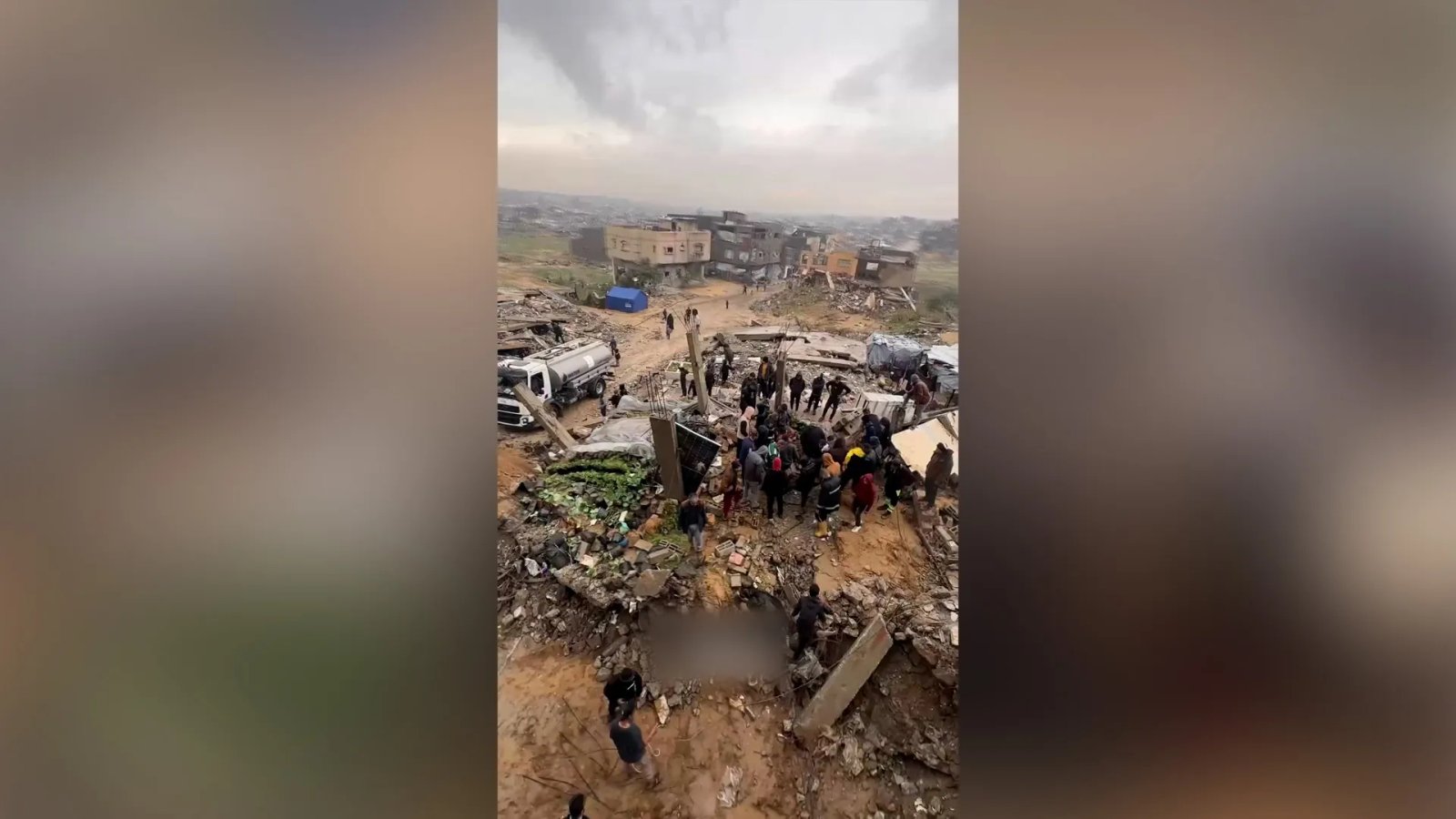 Gaza rescuers pull bodies from another collapsed house amid severe storm | Israel-Palestine conflict