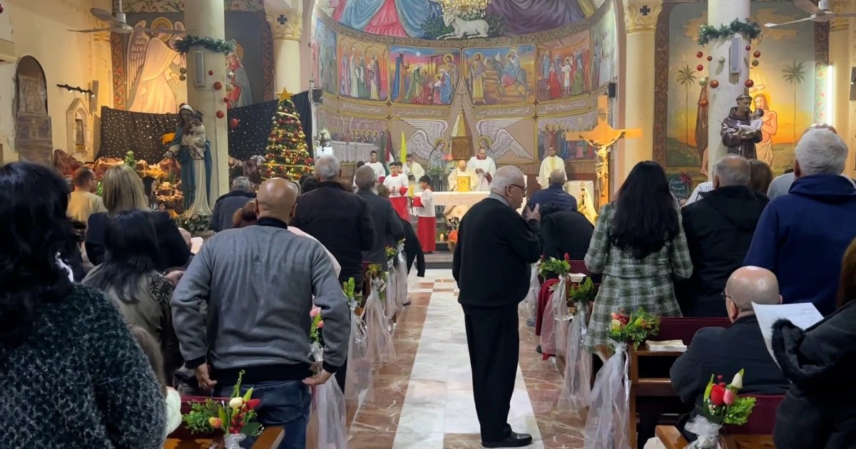 A humble Christmas celebration marks hope for an end to suffering in Gaza