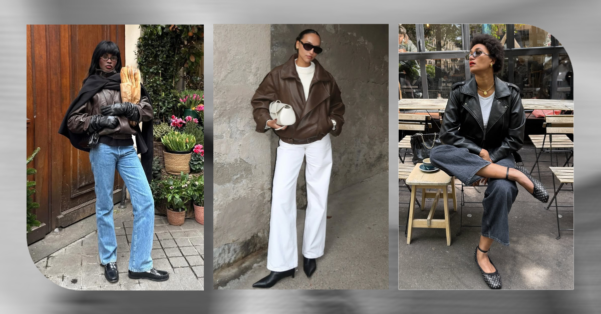 5 French-Inspired Jeans-and-Leather Jacket Outfits to Copy Now