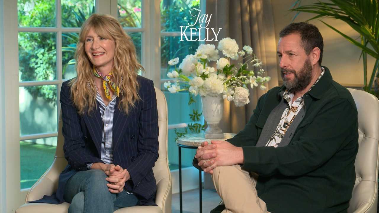 ‘Jay Kelly’ Interview: Adam Sandler and Laura Dern