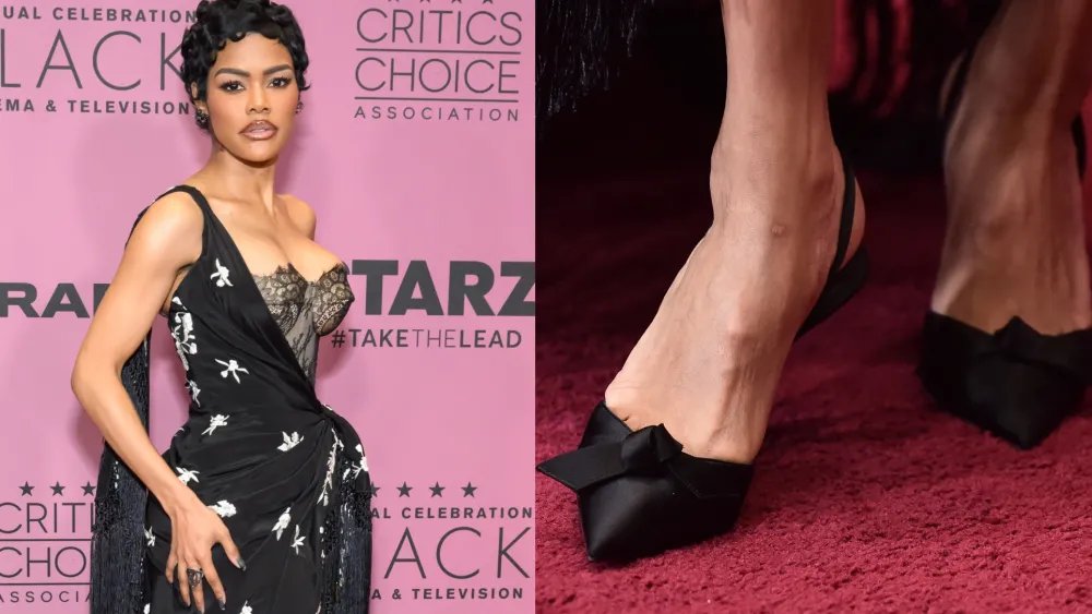 Teyana Taylor Dons Dainty Heels at Celebration of Black Cinema & TV