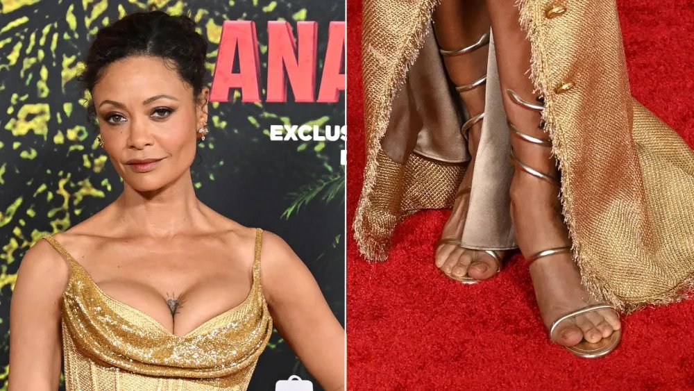 Thandiwe Newton’s René Caovilla Heel Made the Anaconda Tie-in Literal