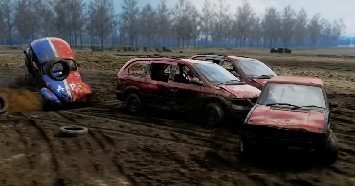 Finally, Wreckfest 2 has added in a spacious family minivan for post-school run muddy motor murdering