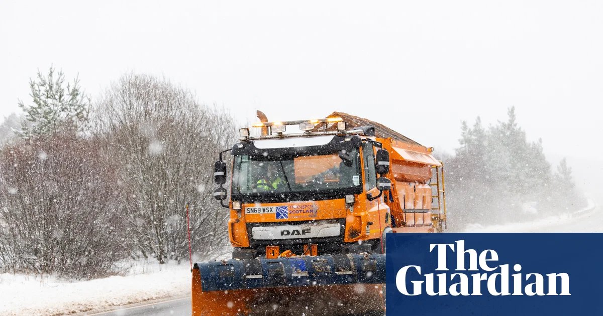 Snow forecast hits Scottish schools and cold health alerts in place for England | UK weather