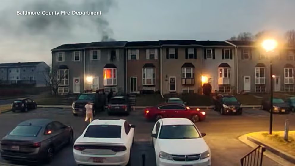 WATCH:  Neighbors save mother, 2 children from burning home