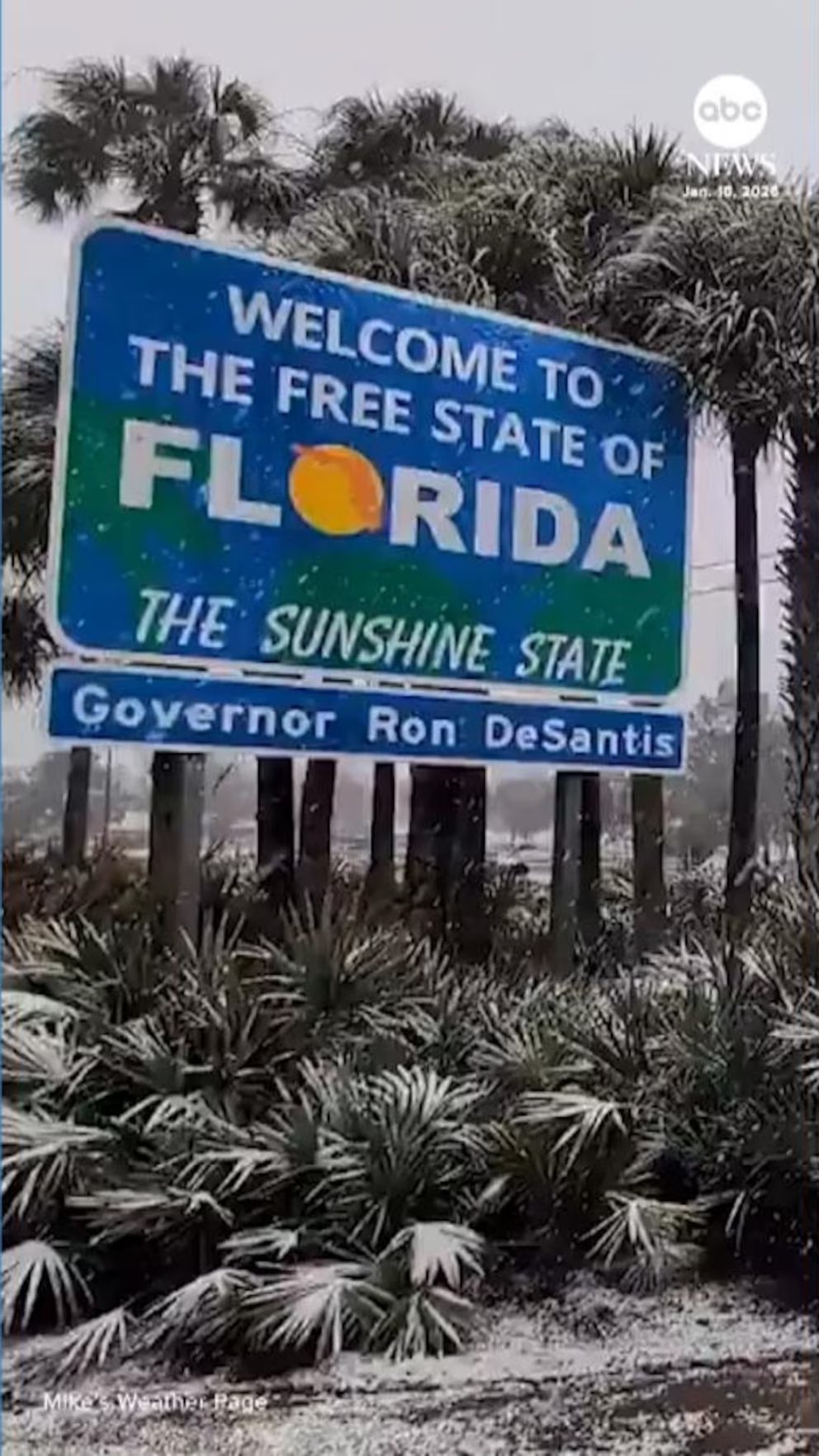 WATCH:  Snow falls in the Florida Panhandle and Alabama