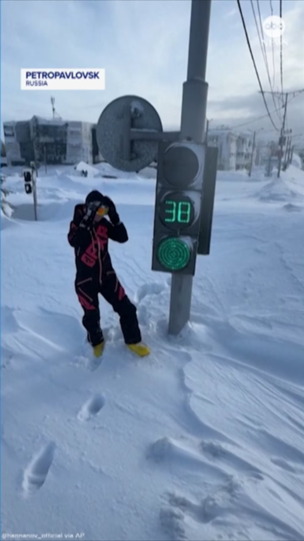 WATCH:  Record snowfall buries Russian town