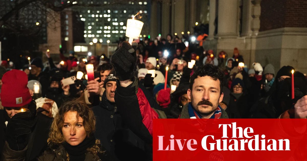 Activists call for a nationwide ‘blackout’ to protest against Trump’s violent immigration crackdown – US politics live | ICE (US Immigration and Customs Enforcement)