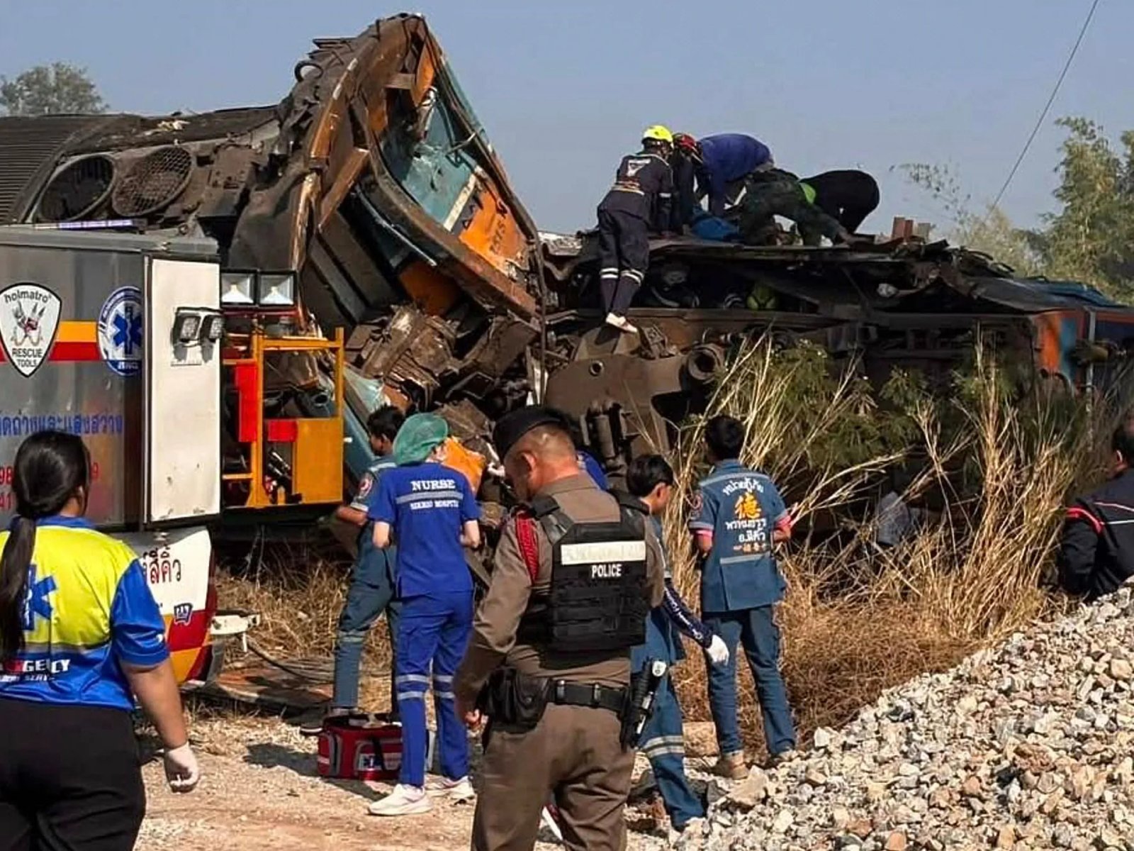 At least 22 people killed after crane falls on train in northeast Thailand | Transport News