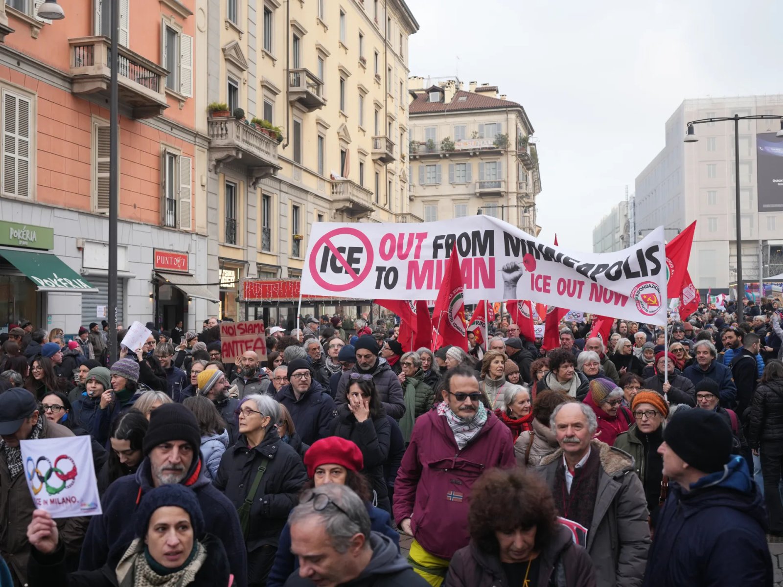 Milan protests decry ‘creeping fascism’ of ICE role at Winter Olympics | Winter Olympics News
