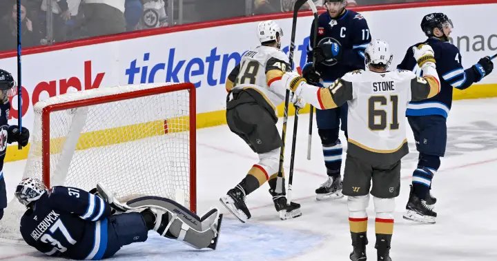Losing streak reaches ten games as Winnipeg Jets fall in OT to Vegas 4-3 – Winnipeg