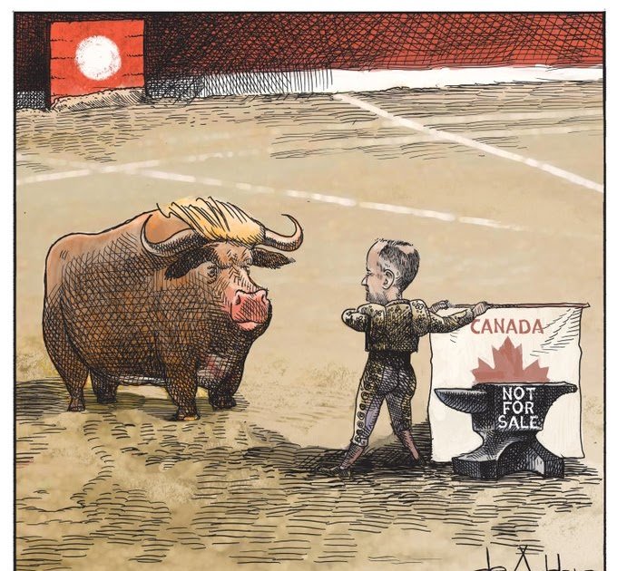 Canadians resetting with China, and Americans resisting fascism. #Courage