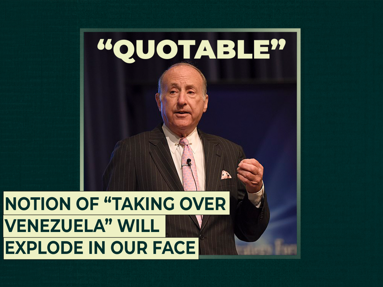 Notion of “taking over Venezuela” will explode in our face | US-Venezuela Tensions